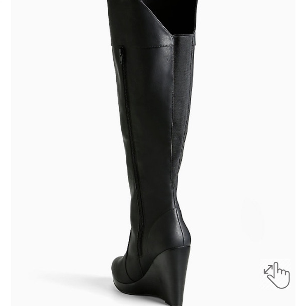 OVER THE KNEE WEDGE BOOTS (WIDE WIDTH & WIDE CALF)